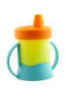 Baby cup- bottle on a white background
