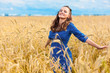 A woman in the meadow