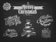 Merry Christmas And Happy New Year Typographic Background