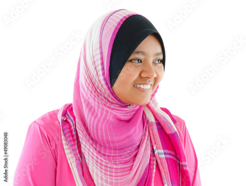 Photo: Portrait of Southeast Asian Muslim girl Portrait of Southeast Asian Muslim girl