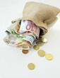 Geld in Säckchen