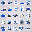 transportation navy blue stickers