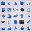 school navy blue stickers