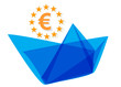 Euro Euroland  Pakt Fiskalny  Origami Both freigestellt