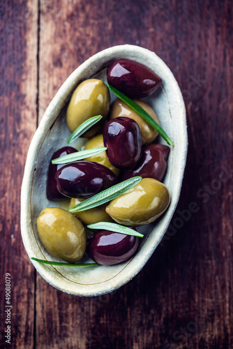 Photo: Marinated olives with rosemary Marinated olives with rosemary