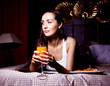woman with juice