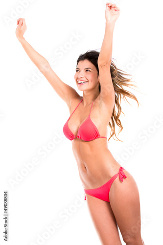Photo: Happy summer woman in bikini Happy summer woman in bikini