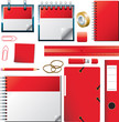 Vector: Red Stationnery Red Stationnery