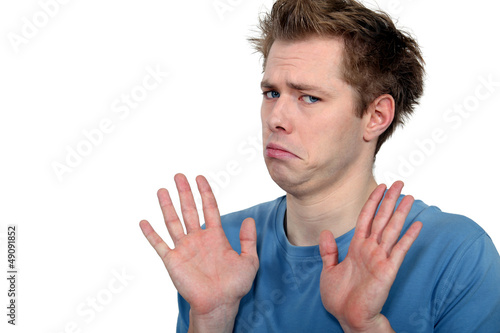Photo: Portrait of an unwilling man Portrait of an unwilling man
