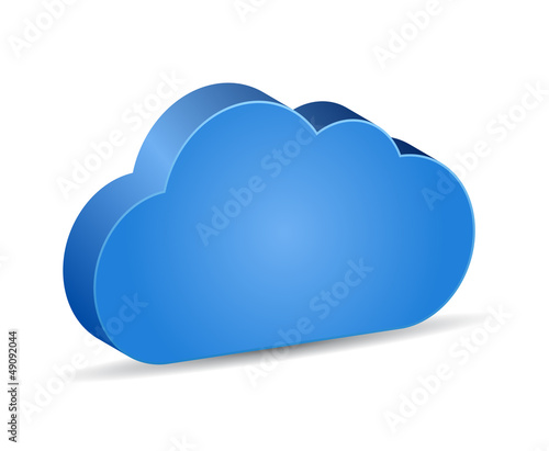 Vector: Vector 3d cloud shape Vector 3d cloud shape