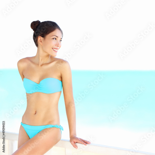 Photo: Beach bikini woman beauty Beach bikini woman beauty