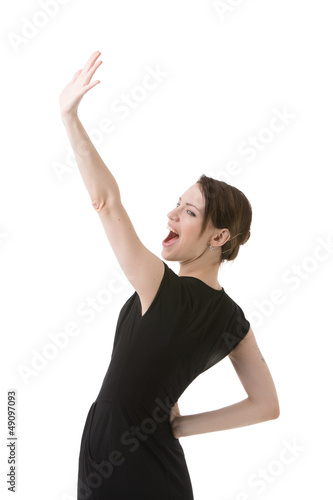 Photo: Waving to a friend Waving to a friend