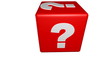Help - Question mark on rotating red cube