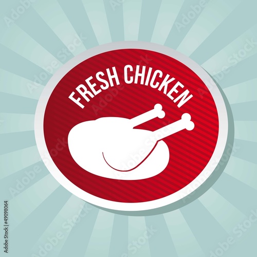 Vector: chicken label chicken label