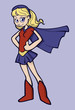 Vector: Super girl Super girl