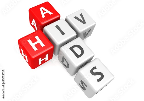 Illustration: AIDS and HIV in cube AIDS and HIV in cube