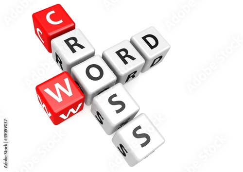 Illustration: Cross word in cube Cross word in cube