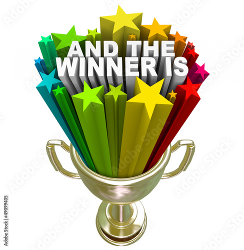 Illustration: And the Winner Is Gold Trophy Award And the Winner Is Gold Trophy Award