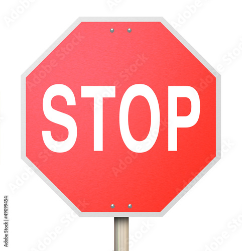 Illustration: Stop Sign - Isolated Stop Sign - Isolated