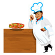 Traditional italian pizza.Menu fast food
