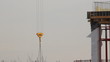 Lifting construction crane. construction site 