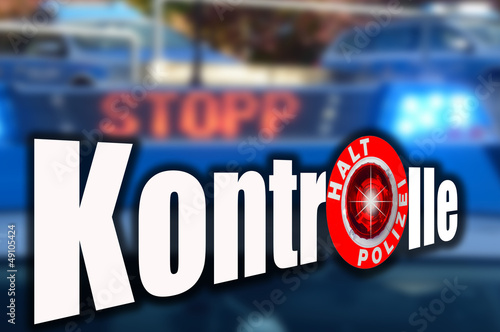 Photo: Polizeikelle Halt Polizei Polizeikelle Halt Polizei