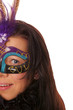 pretty woman with mask