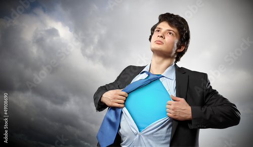 Photo: Young superhero businessman Young superhero businessman