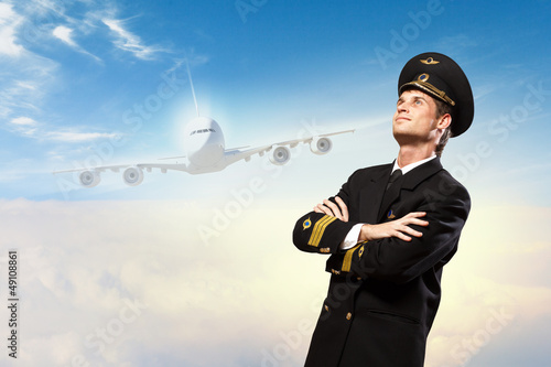 Photo: Image of male pilot Image of male pilot