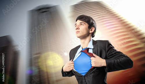 Photo: Young superhero businessman Young superhero businessman