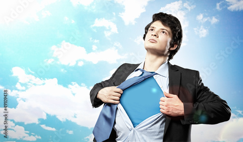 Photo: Young superhero businessman Young superhero businessman