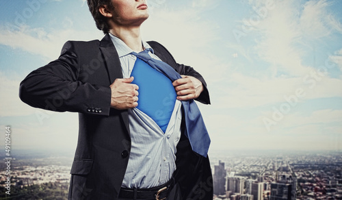 Photo: Young superhero businessman Young superhero businessman