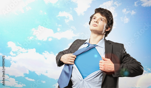 Photo: Young superhero businessman Young superhero businessman