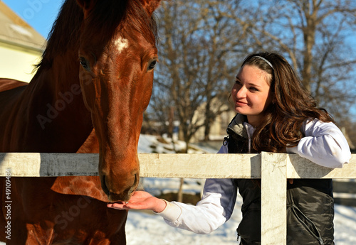 Photo: Girl with Horse Girl with Horse
