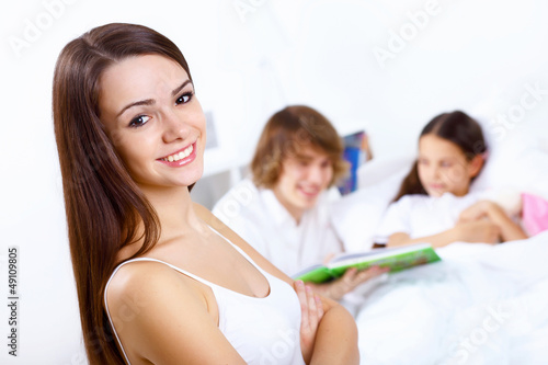 Photo: Family at home Family at home