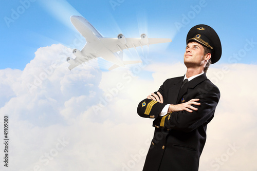 Photo: Image of male pilot Image of male pilot