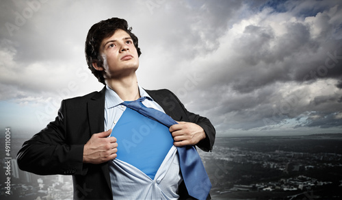 Photo: Young superhero businessman Young superhero businessman