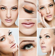 collage of a beautiful woman