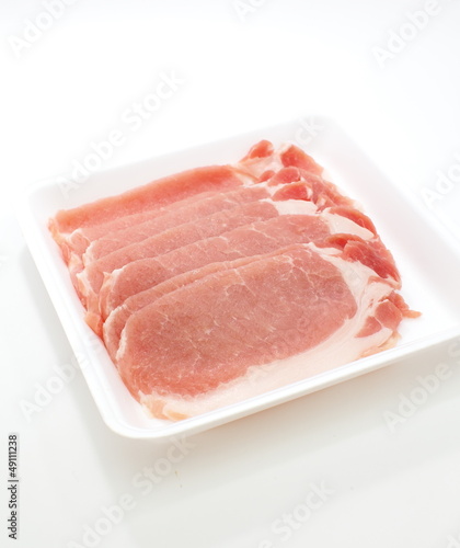 Photo: Several pieces of fresh pork Several pieces of fresh pork