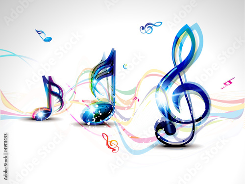 Vector: abstract colorful musical word background abstract colorful musical word background