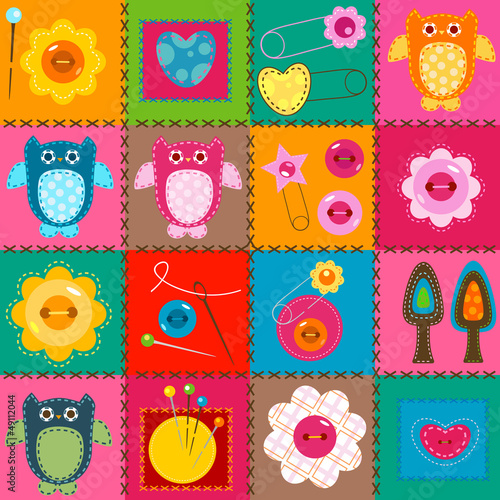 Vector: stitch owls stitch owls