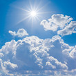 sparkle sun in a clouds