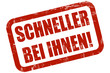 Grunge Stempel rot SCHNELLER BEI IHNEN