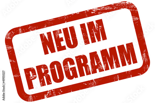 Illustration: Grunge Stempel rot NEUIM PROGRAMM Grunge Stempel rot NEUIM PROGRAMM