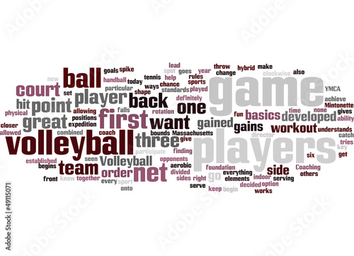 Vector: Coaching Volleyball Concept Coaching Volleyball Concept
