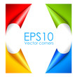 Vector colorful corners