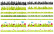 Vector grass collection
