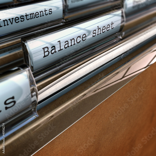 Illustration: Balance Sheet, Accounting Documents, Bookkeeper Balance Sheet, Accounting Documents, Bookkeeper