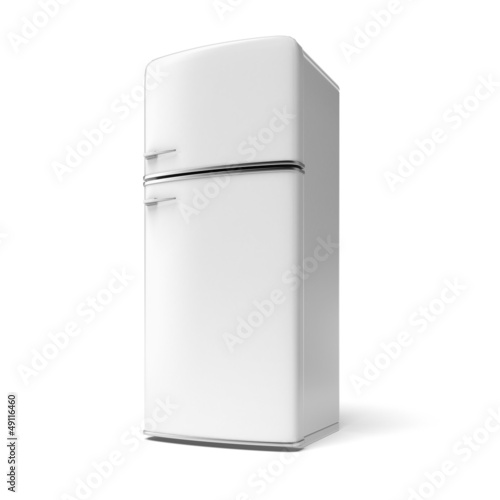 Illustration: Retro refrigerator Retro refrigerator