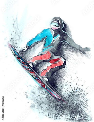 Illustration: winter sport winter sport